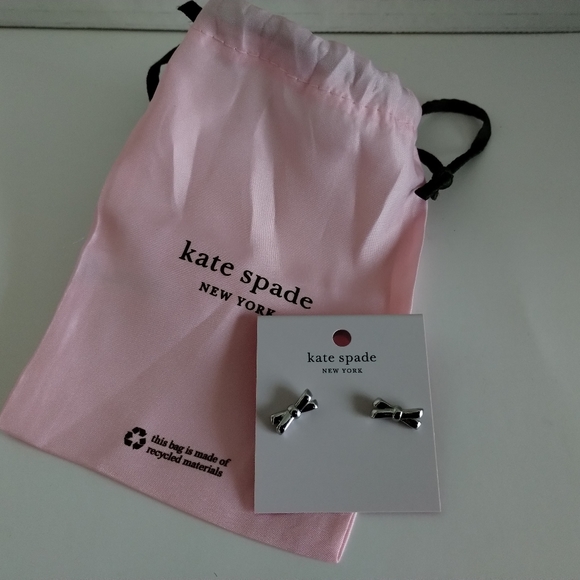 New Kate Spade Bow Earrings - Picture 2 of 6
